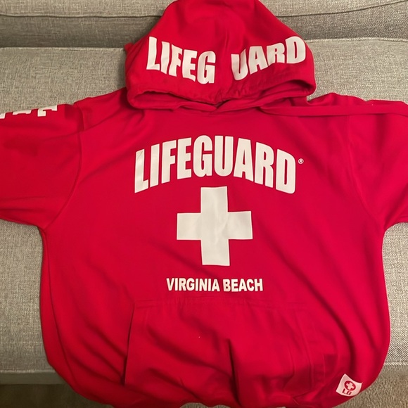 Red Lifeguard sweatshirt - Picture 2 of 4